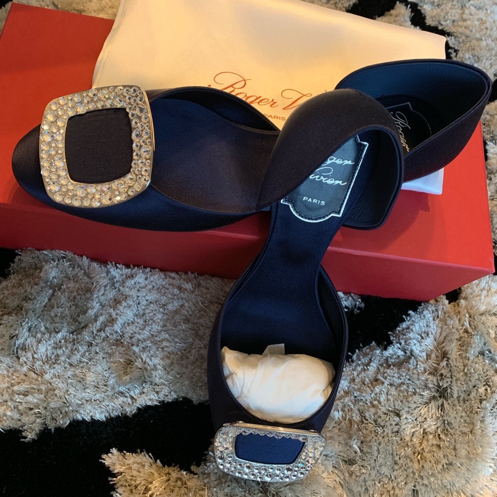Roger Vivier silk ballerina flats